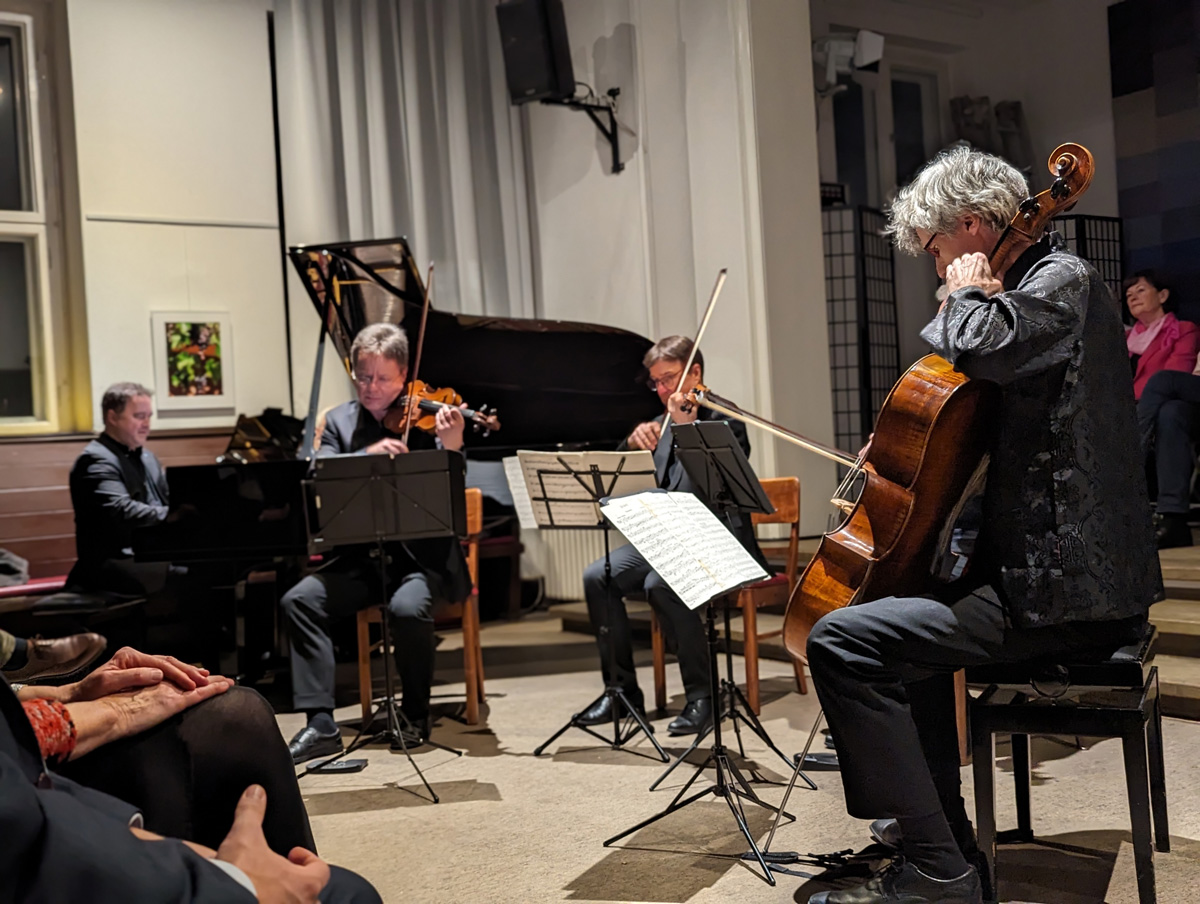 Vogler Quartett & Eugene Mursky beim Jahresempfang der Stiftung am Grunewald